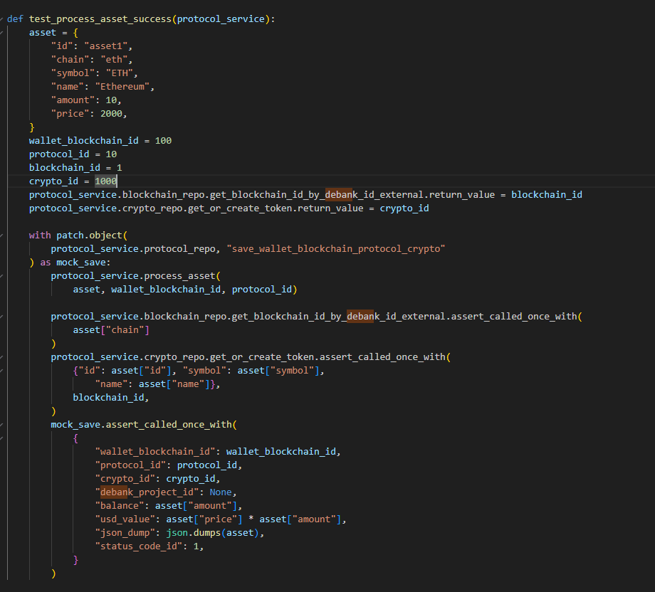 Cursor automated tests with Calm Crypto SaaS
